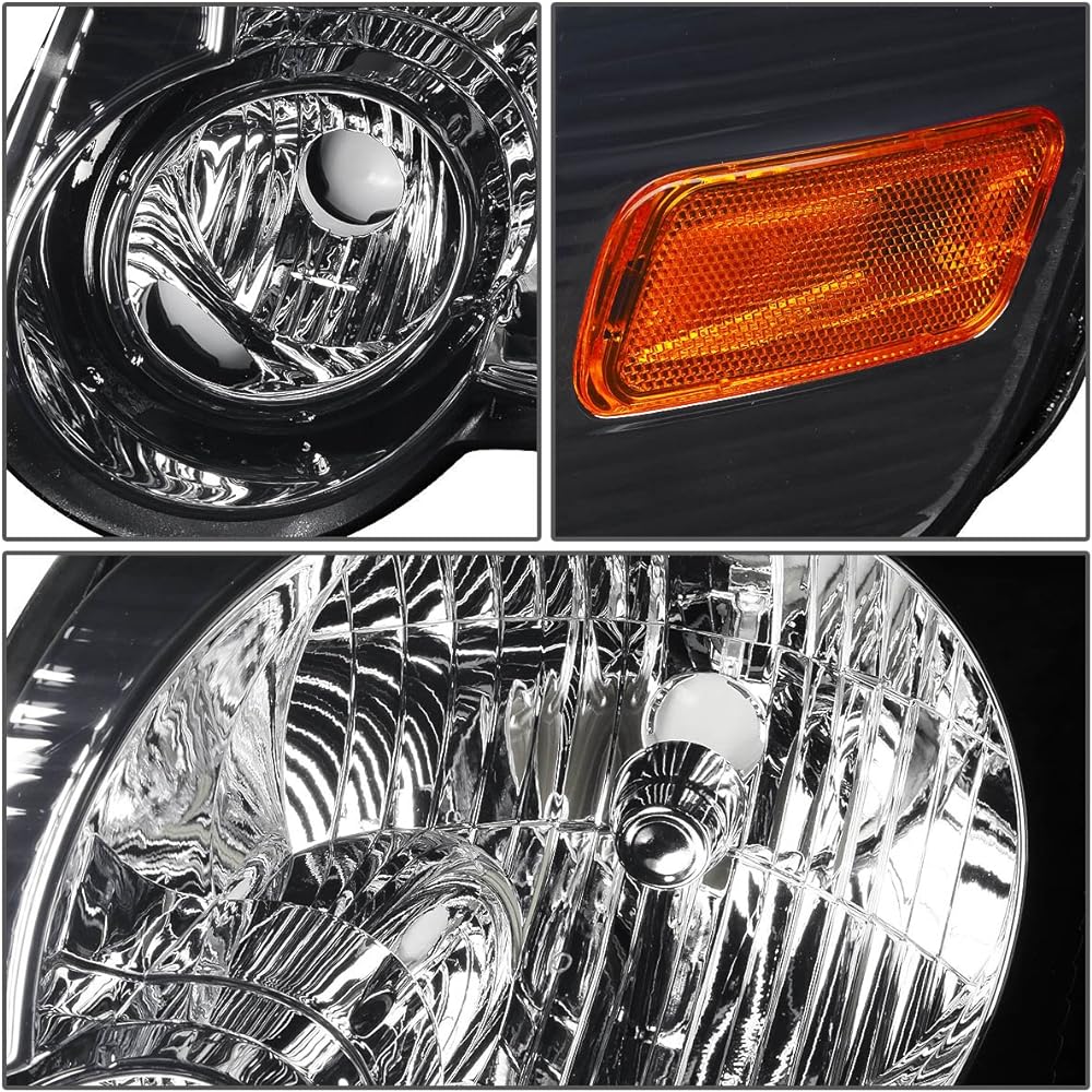 DNA MOTORING HL-OH-FEXP06-SM-Am Smoke Lens Amber headlight replacement 06-10 Explorer for Explorer