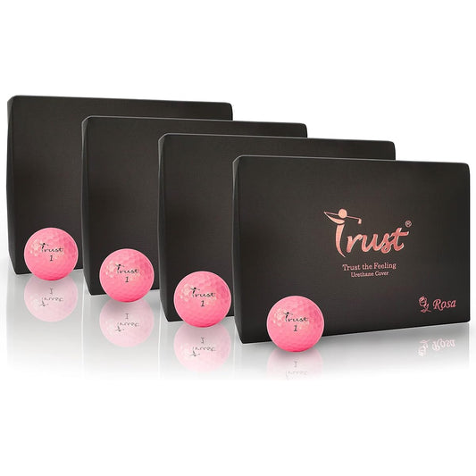 Trust Trust Golf Ball Rosa (Rosa) Non-covering Bright pink with glitter Soft feel Increased flight distance Urethane cover 3-piece reactive core 1 dozen (12 pieces) / 4 dozen (48 pieces) Pearl pink