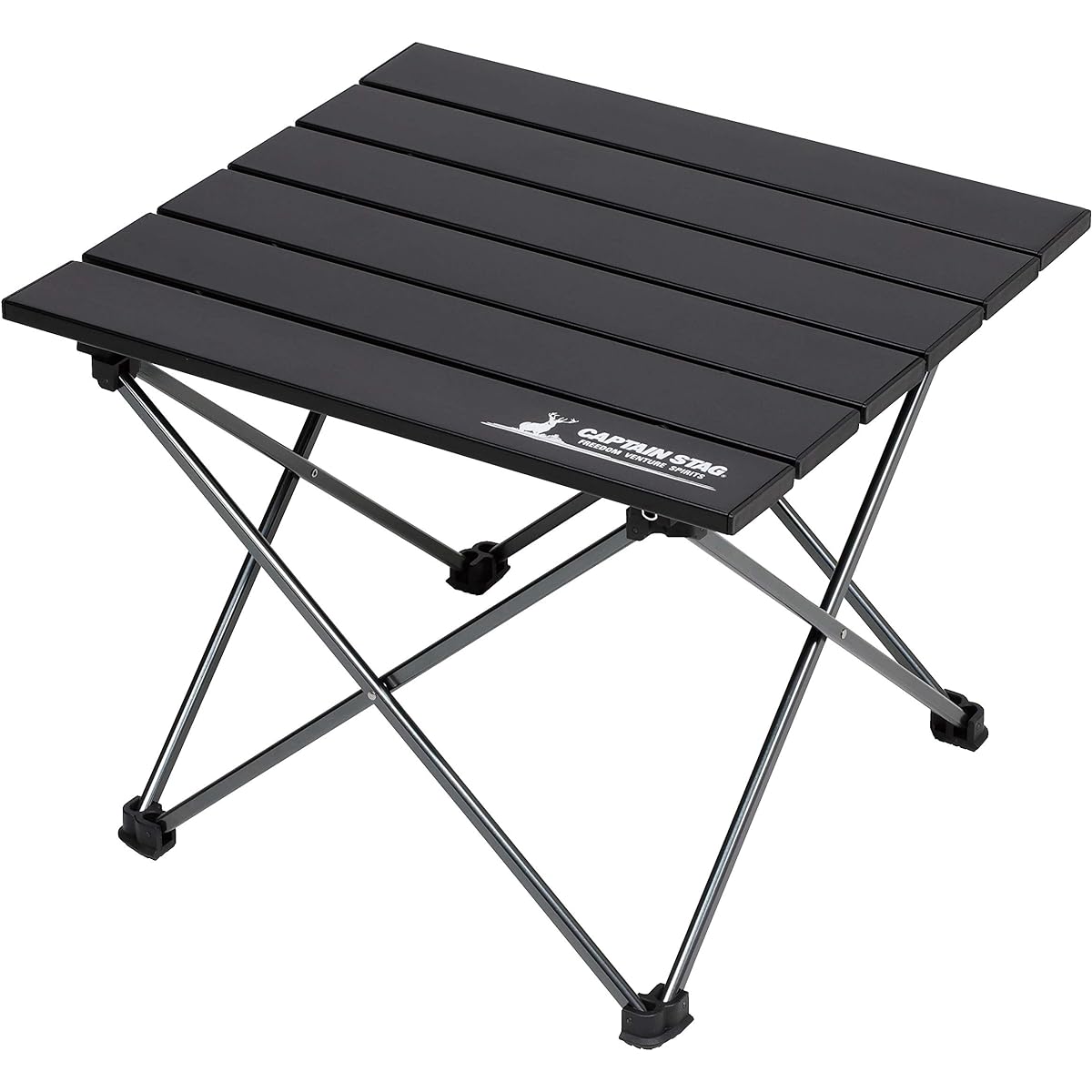 CAPTAIN STAG Outdoor Table Aluminum Roll Table Foldable with Storage Bag Trekker UC-518/UC-563