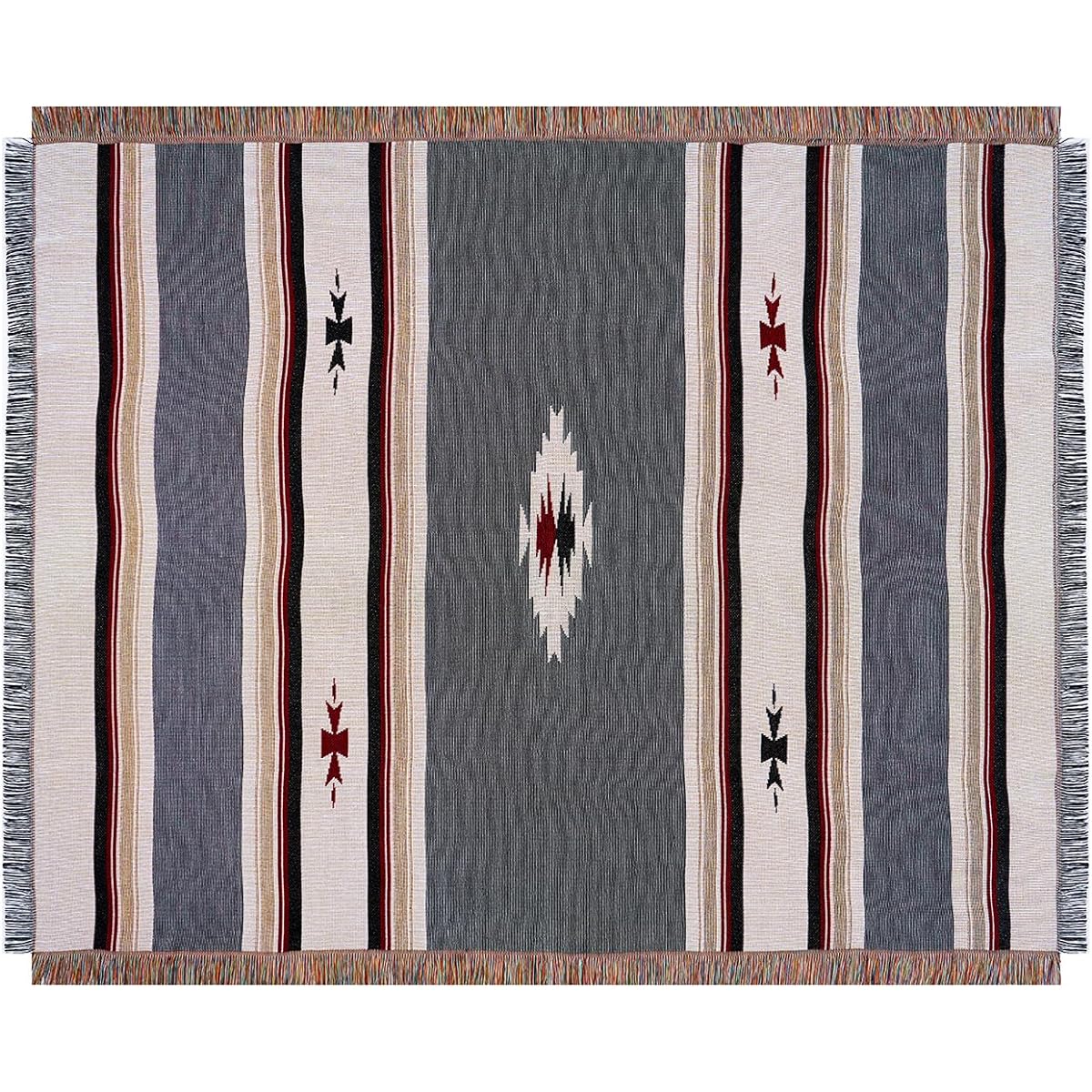 Peel Forest, Camping Blanket, Picnic, Native Pattern Ortega Pattern Camping, Outdoor, Gray, 130X160cm...