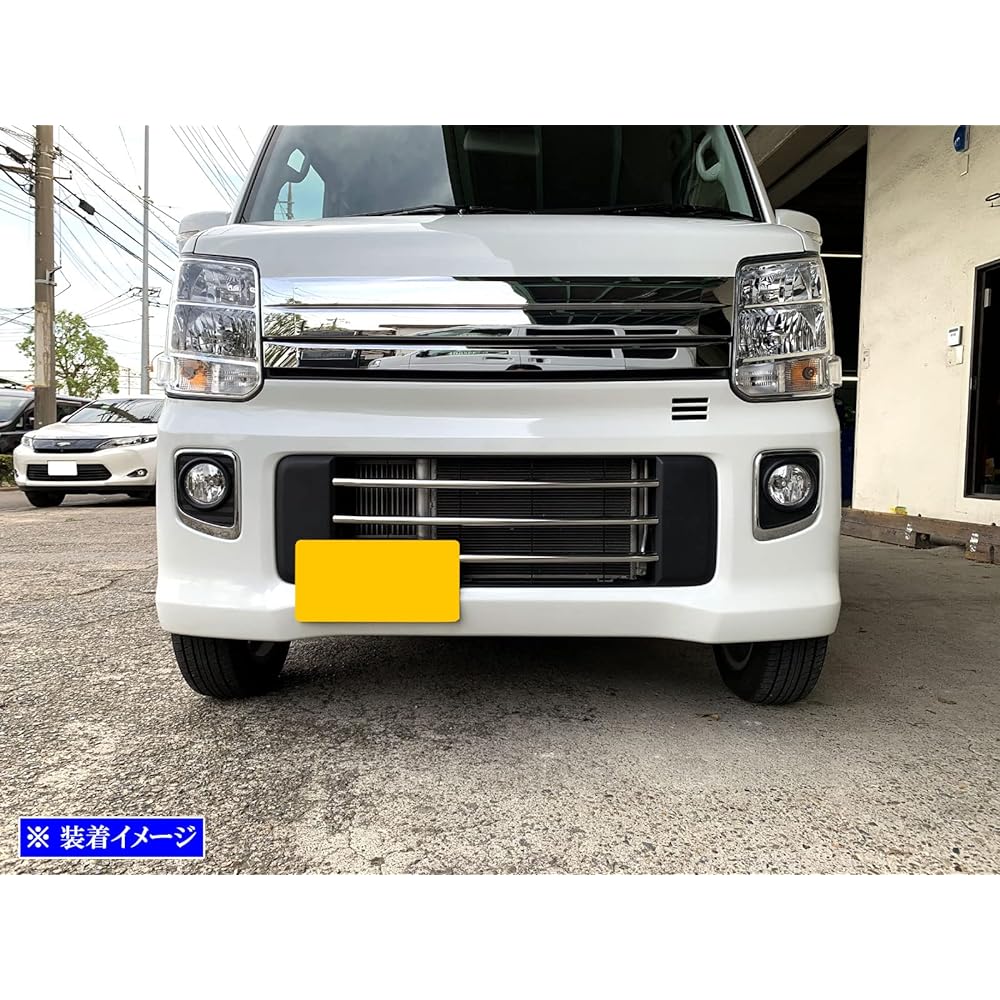 BRIGHTZ Every Wagon DA17W Super Mirror Surface Stainless Steel Plated Front Bumper Molding 3PC [FBUM-MOL-089] DA17 DA A17 17 Every Wagon Every Wagon Every Every Wagon Every Every Wagon Every Every Wagon Every 33235