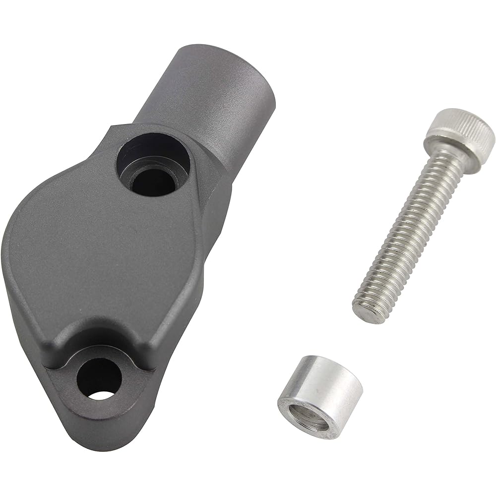 POSH Motorcycle Supplies Mirror Adapter Brembo/NISSIN Racing Brake Master Shot Gray 000704-29