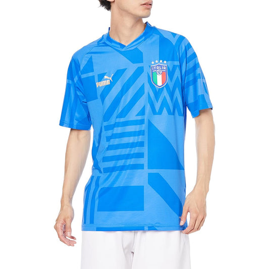 PUMA 767050 Men's Soccer T-Shirt FIGC HOME PM SS Shirt