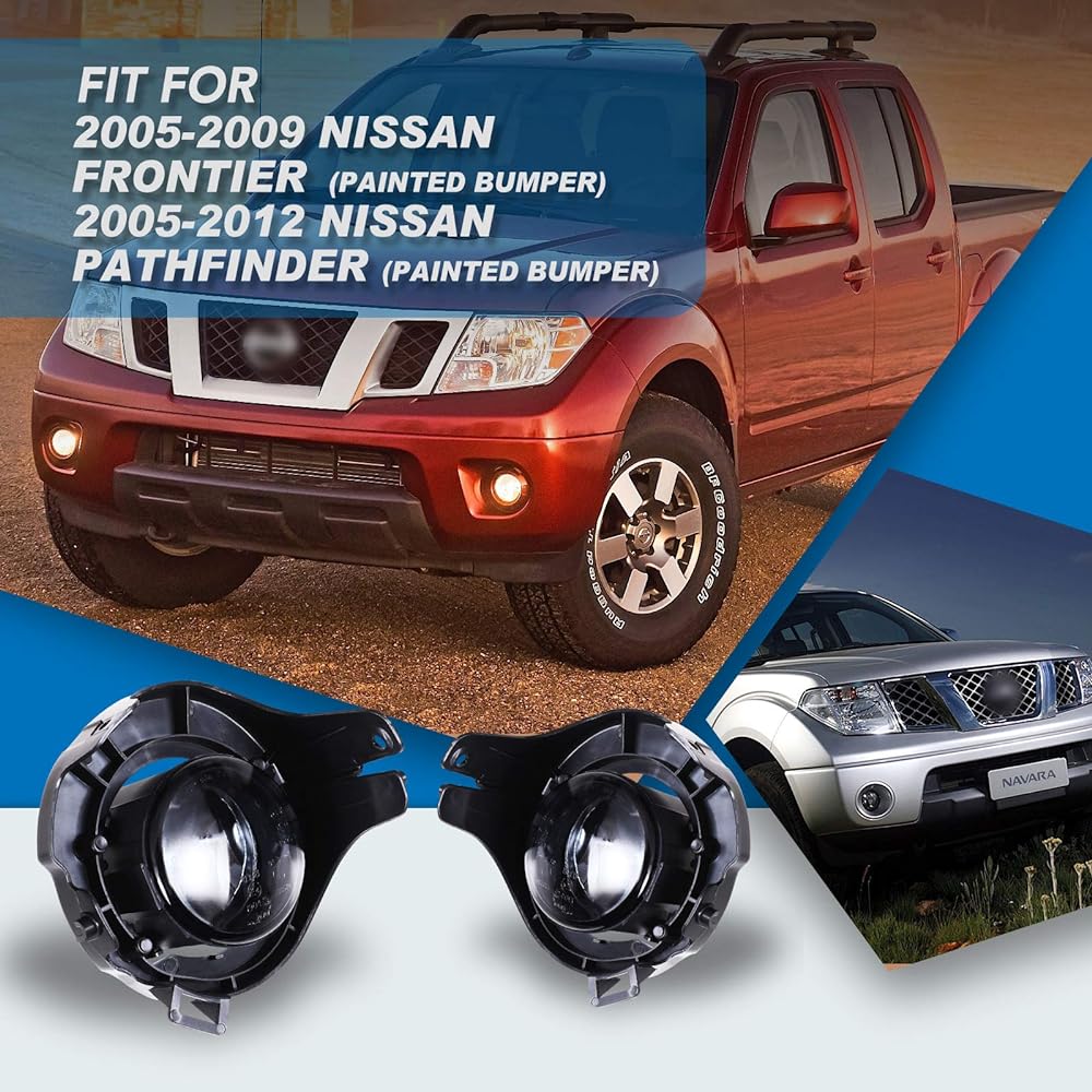 Autowiki fog lamp 2005-2009 Nissan Frontier (with painting bumper)/ 2005-2012 Nissan passfinder (with paint bumper) 2 pieces with smoke lens