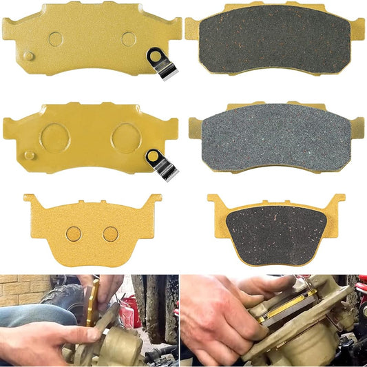 Front & Rear Heavy Duty Ceramic Disc Metal Brake Pads Honda Pioneer 700 500 700-4 2014-2021 06435-HN8-016 06452-HL3-A00 06451-HL3-A00 (3 sets)