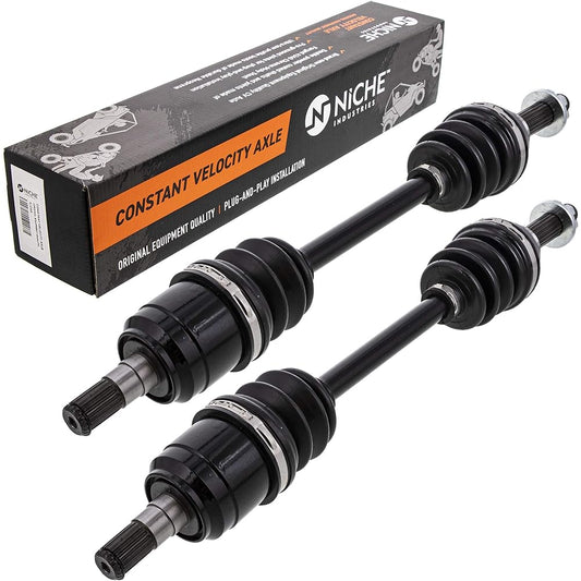 NICHE Front Left Right CV Axle Drive Shaft Assembly High Strength for 2006-2018 Suzuki King Quad 54901-31G41 Pack of 2