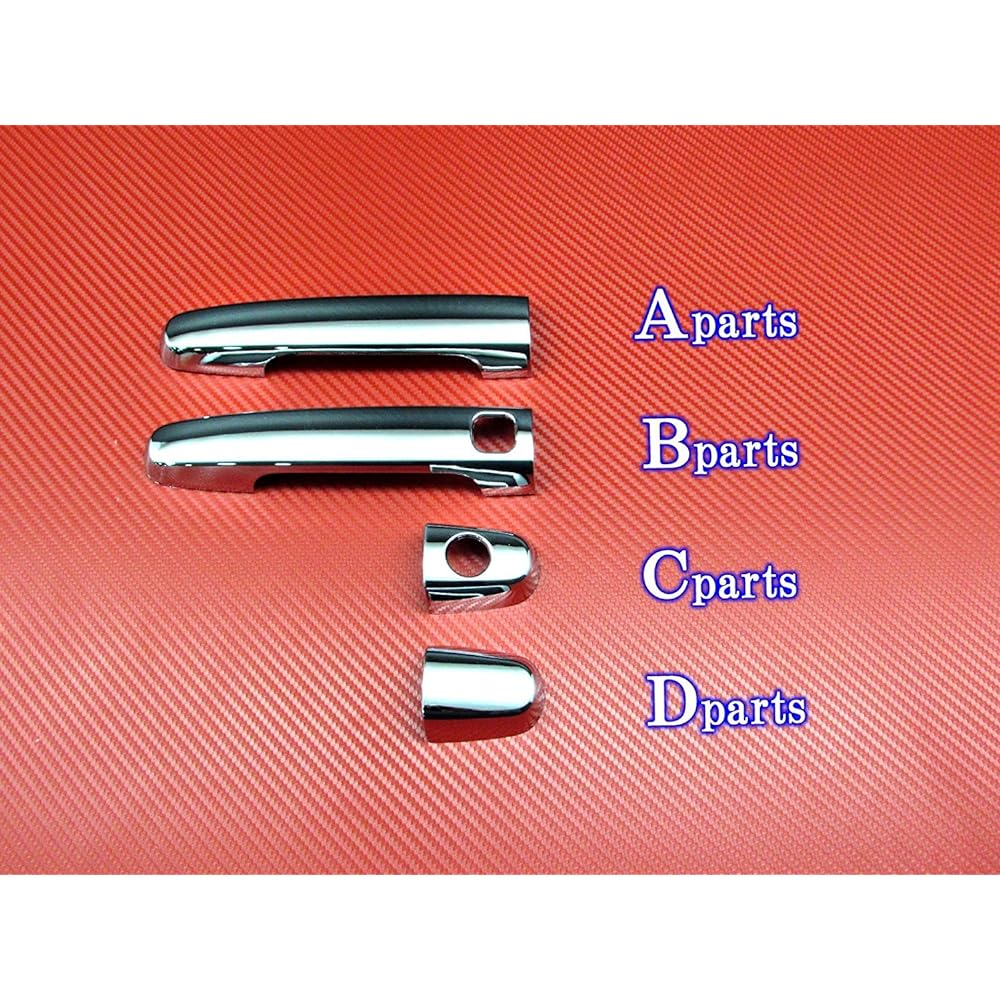 BRIGHTZ Vitz 90 series chrome plated outer door handle cover knob full cover type smart key compatible [COR-NOBU-FS-A2B2C1D3] Vitz 450