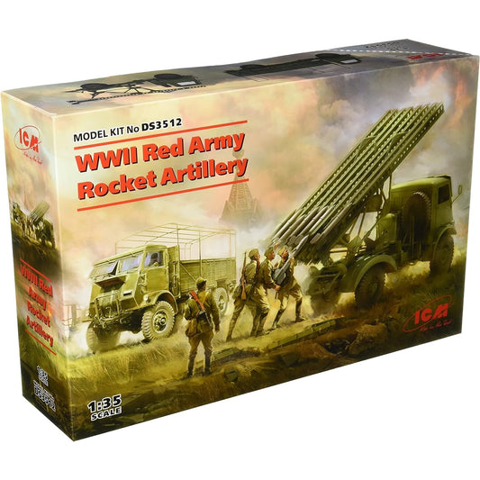 ICM 1/35 Red Army Rocket Launcher Set Plastic Model DS3512