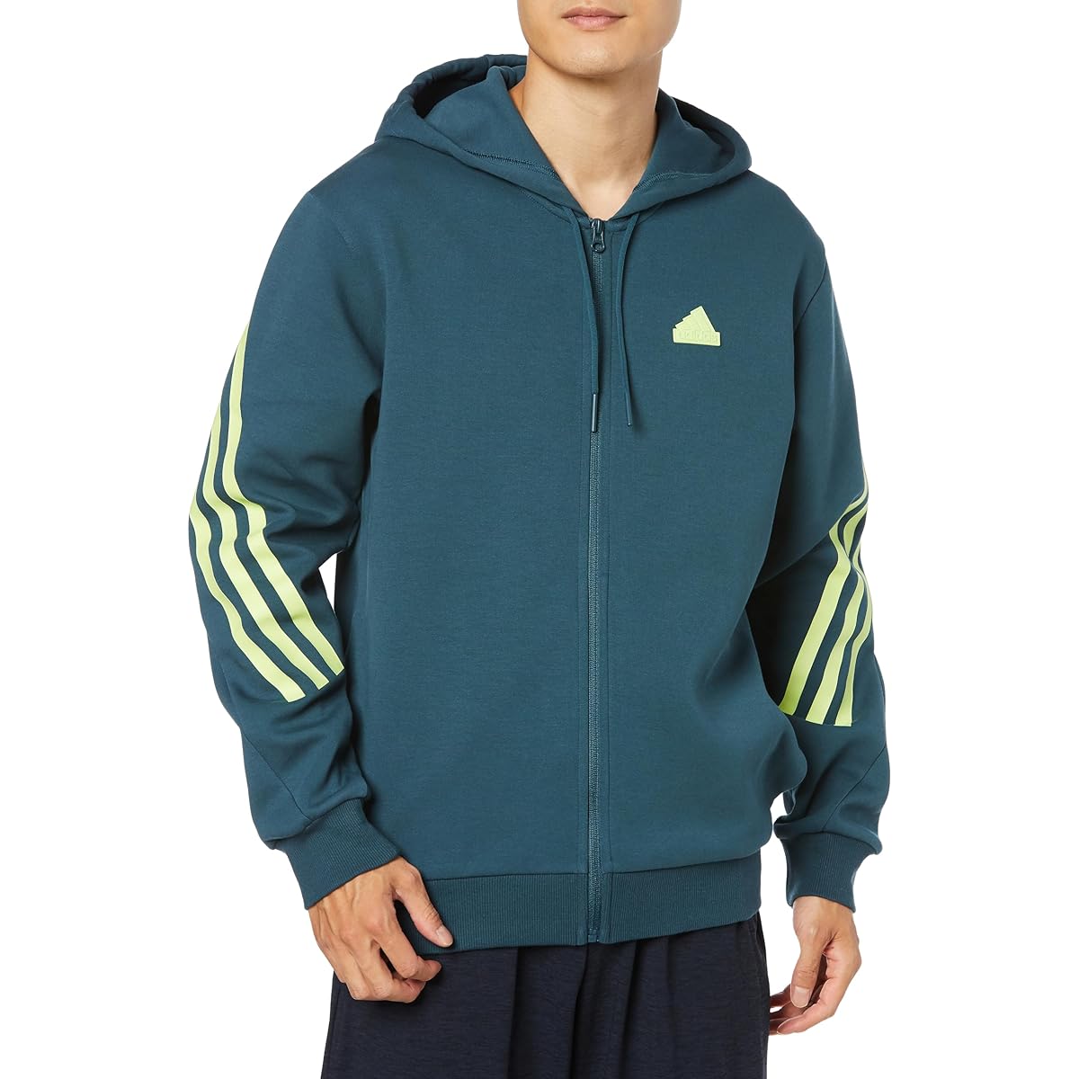 [Adidas] Sweat Hoodie Future Icon 3 Stripes Full Zip Hoodie ECT47 Men's