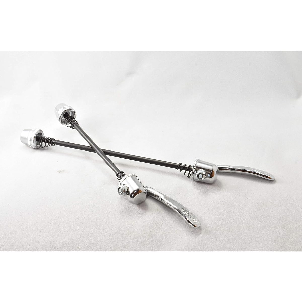 Quick release front and rear set silver for front 100mm & rear 135mm
