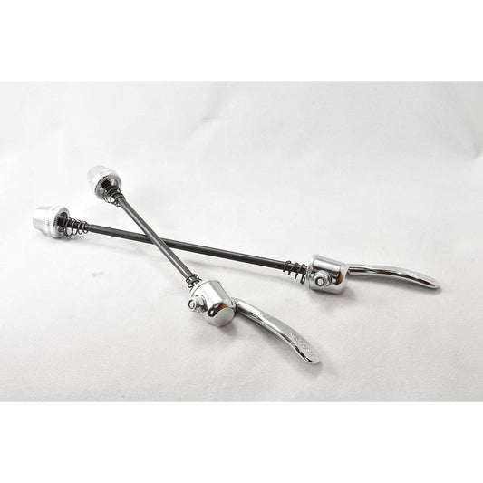 Quick release front and rear set silver for front 100mm & rear 135mm