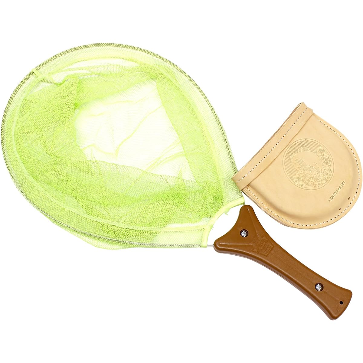 Handy Pak Net Instanet Leather Case Plastic Handle Mesh Net