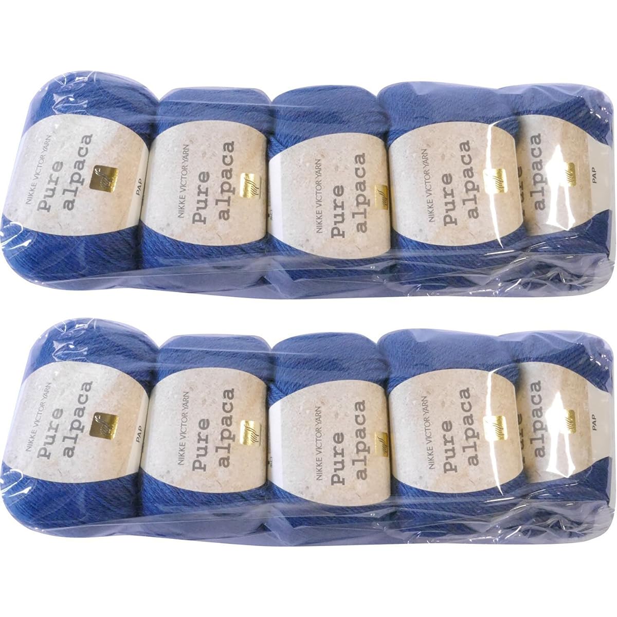 Nikke Victor Yarn Pure Alpaca Yarn Gota col.95 Light Blue 40g Approx. 110m Set of 10 PAP