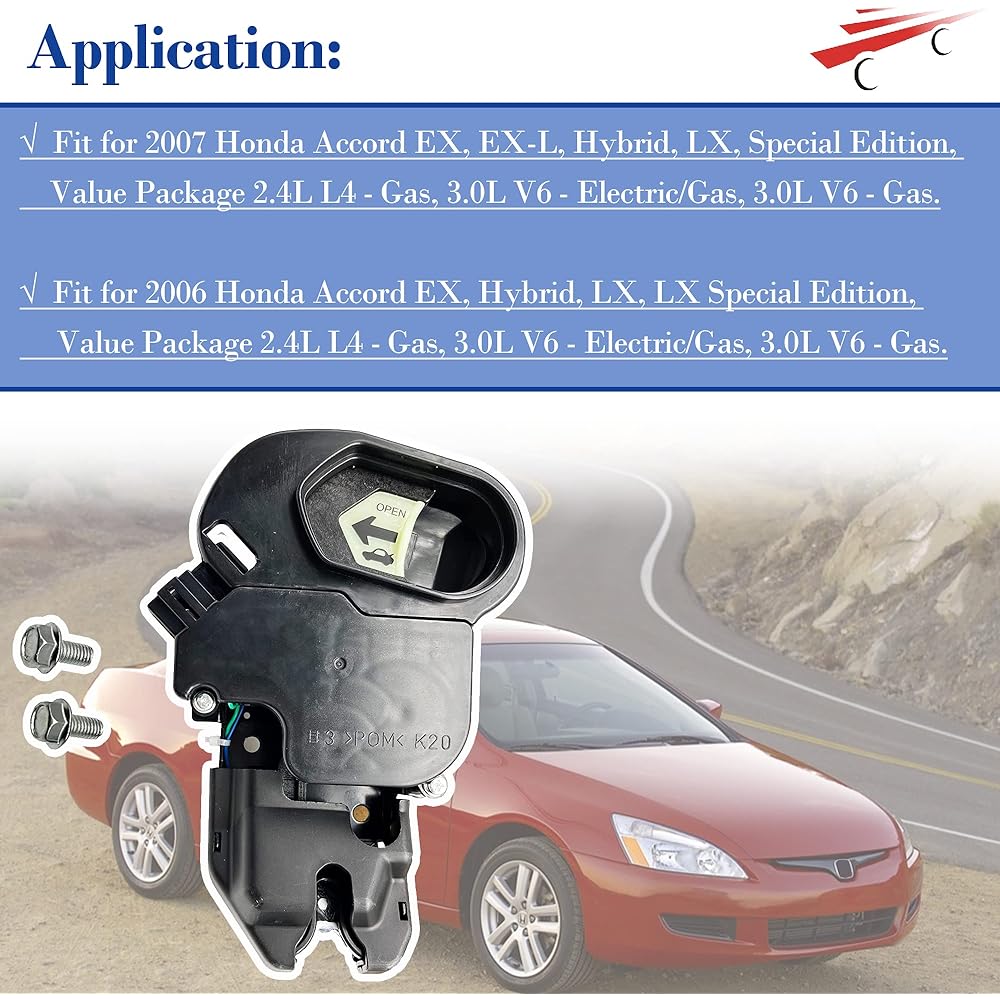 OKAY MOTOR Transal Clutch Lock Actuator Assembly 2006-2007 Honda Accord 3.0L 74851-SDA-K01 74851-SDA-K02