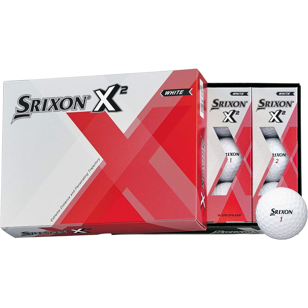 DUNLOP Golf Ball SRIXON X2 1 Dozen (12 pieces)