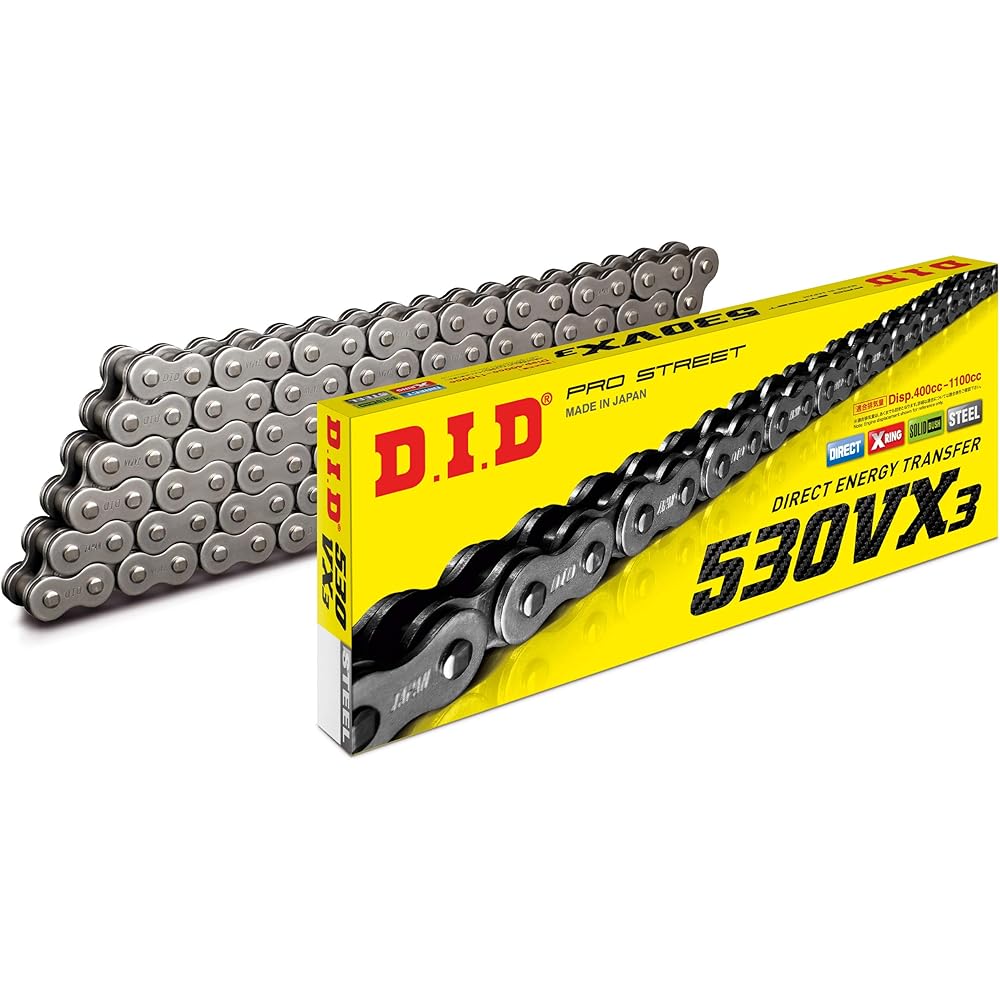 D.I.D (Daido Kogyo) Motorcycle Chain Caulk Joint Included 530VX3-110ZB STEEL (Steel) For Two-Wheel Motorcycle