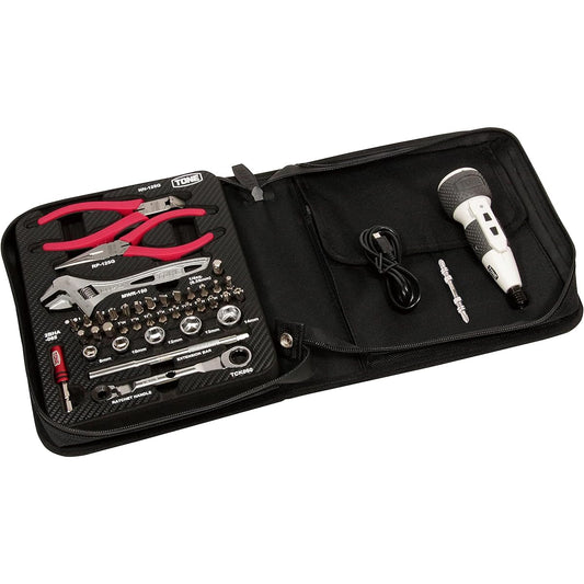 TONE Tool Bag Set TSX2170 Drive Angle 6.35mm & Bit Insertion (1/4" & Bit Insertion) Black Contents 25 items