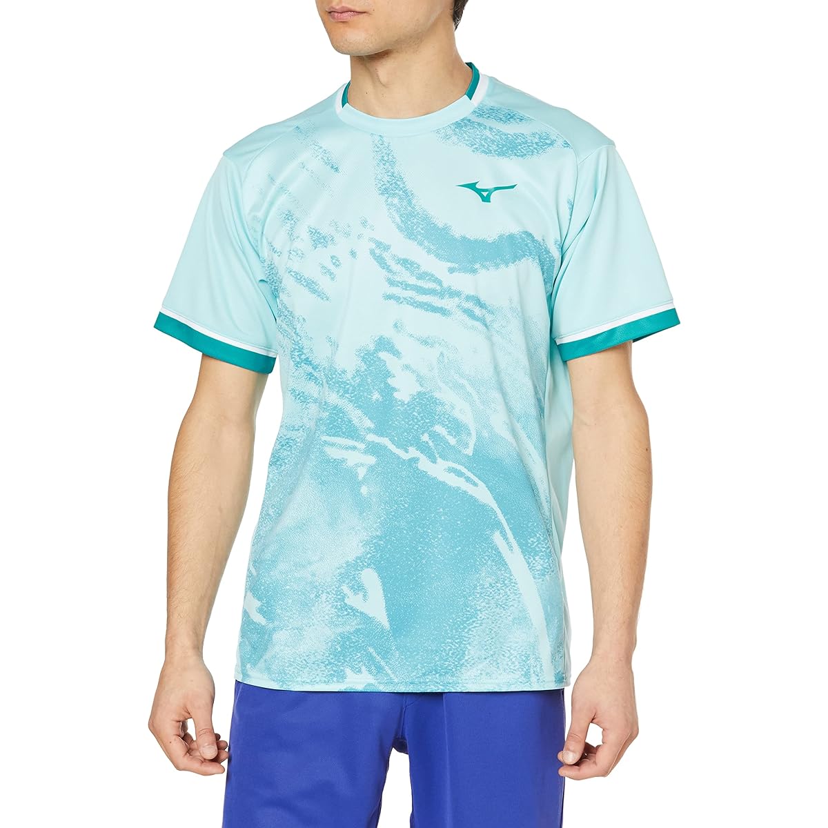 [Mizuno] Badminton Wear Game Shirt Short Sleeve Sweat Absorbent Quick Drying 72MAA002