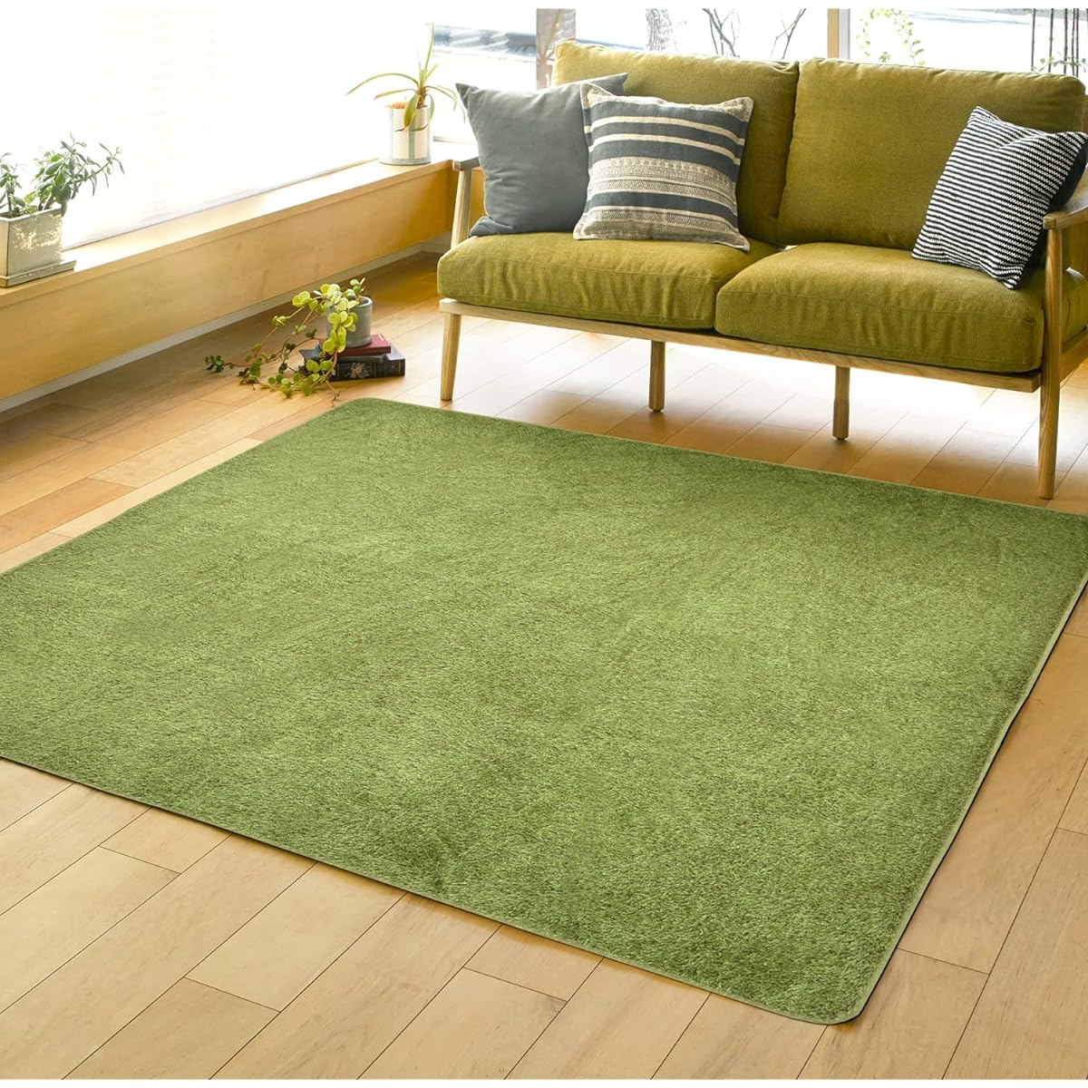 Hagiwara Lawn Rug Sheeva Approx. 185 x 240cm 240622920 Green