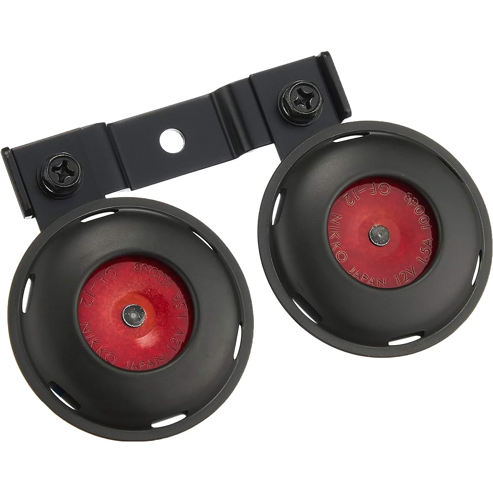 NIKKO Dual horn for motorcycles and light vehicles GFD65 12V Red GFD-65-12v-r