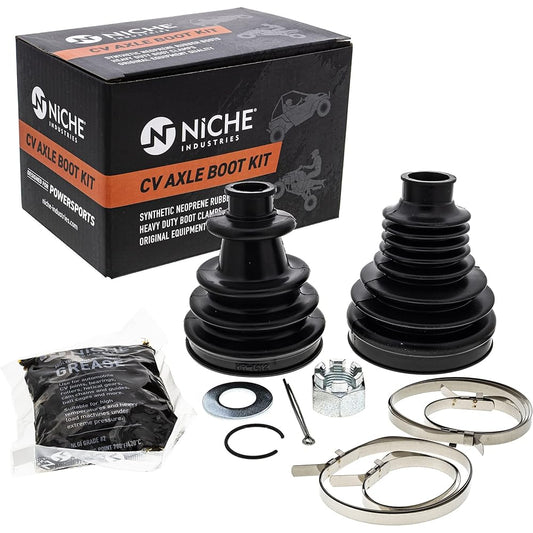 NICHE Rear CV Axle Boots Kit Polaris Ranger and Crew 700 2203336 2203860 UTV