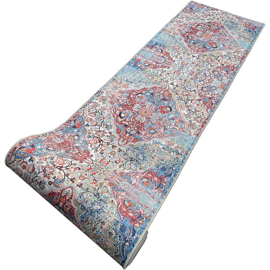 WL&ALLEN Corridor Mat Carefully Selected Fabric [Pattern 8 /80*600] Thickness Approx. 6mm Carpet Pet Mat Stylish Pattern Anti-Slip Corridor Mat Kitchen Mat Soundproofing Mat Entrance Mat Rug