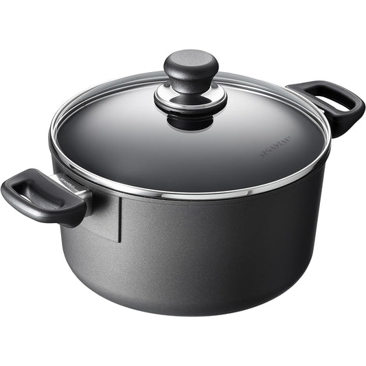 Scanpan Classic Induction IH Compatible Series 24cm/4.8L Dutch Oven (with Lid) Two-handed Pot Environmentally Friendly Oven Cooking Non-Stick Safe Frying Pan Fluorine Processing SCANPAN Denmark STRATANIUM