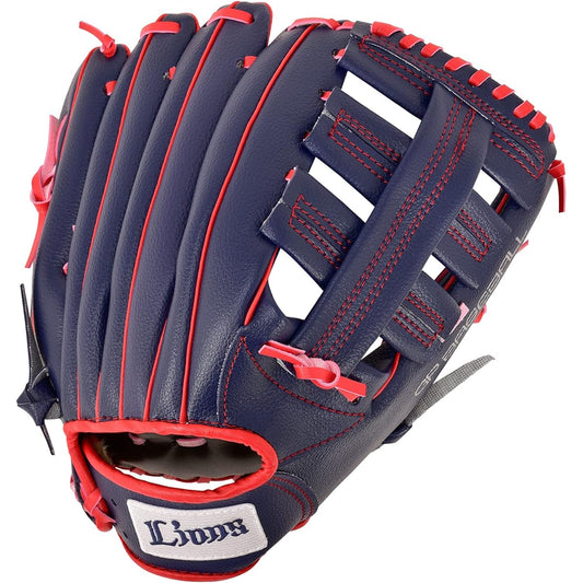 Saitama Seibu Lions x GP (Geep) Baseball Glove Softball General Navy x Red Right-handed pitcher All-round 12 inches 58621 medium