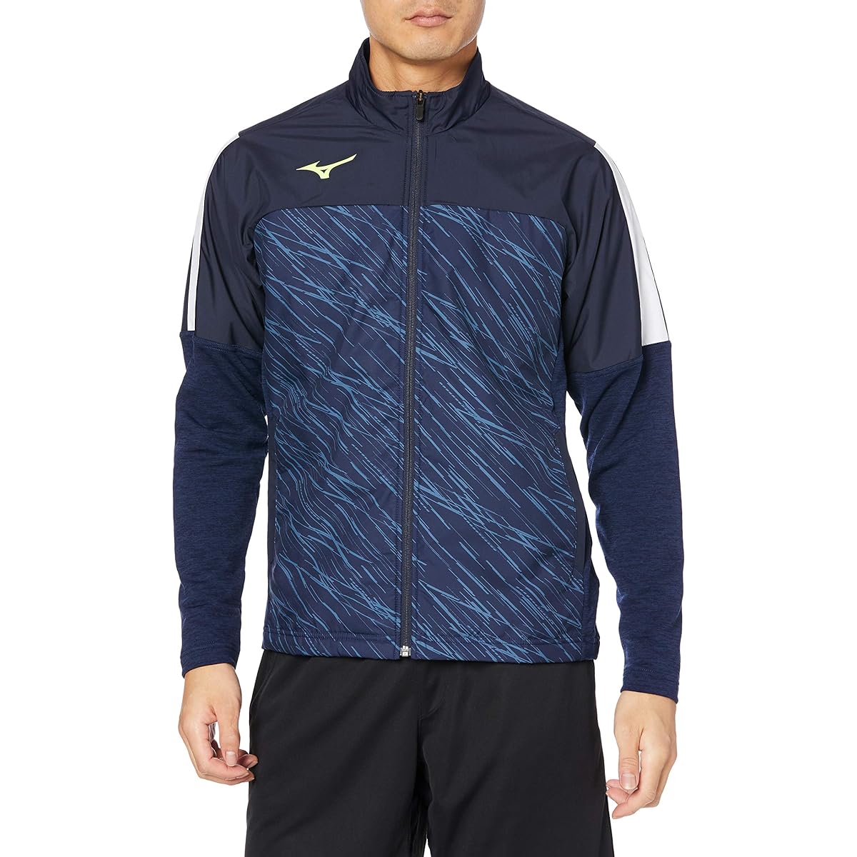 [Mizuno] Soccer Wear, Hybrid Fleece Shirt, Cold Protection, Stretch P2MC0520