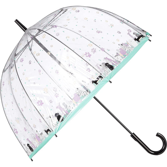 [Fulton] MOONBAT Bierdcage Bird Cage Umbrella, Long Umbrella, Transparent Umbrella, Women's Gift, Present 21-152-10827-00-61-65 Dog&Bone Rib Length: Approx. 65cm