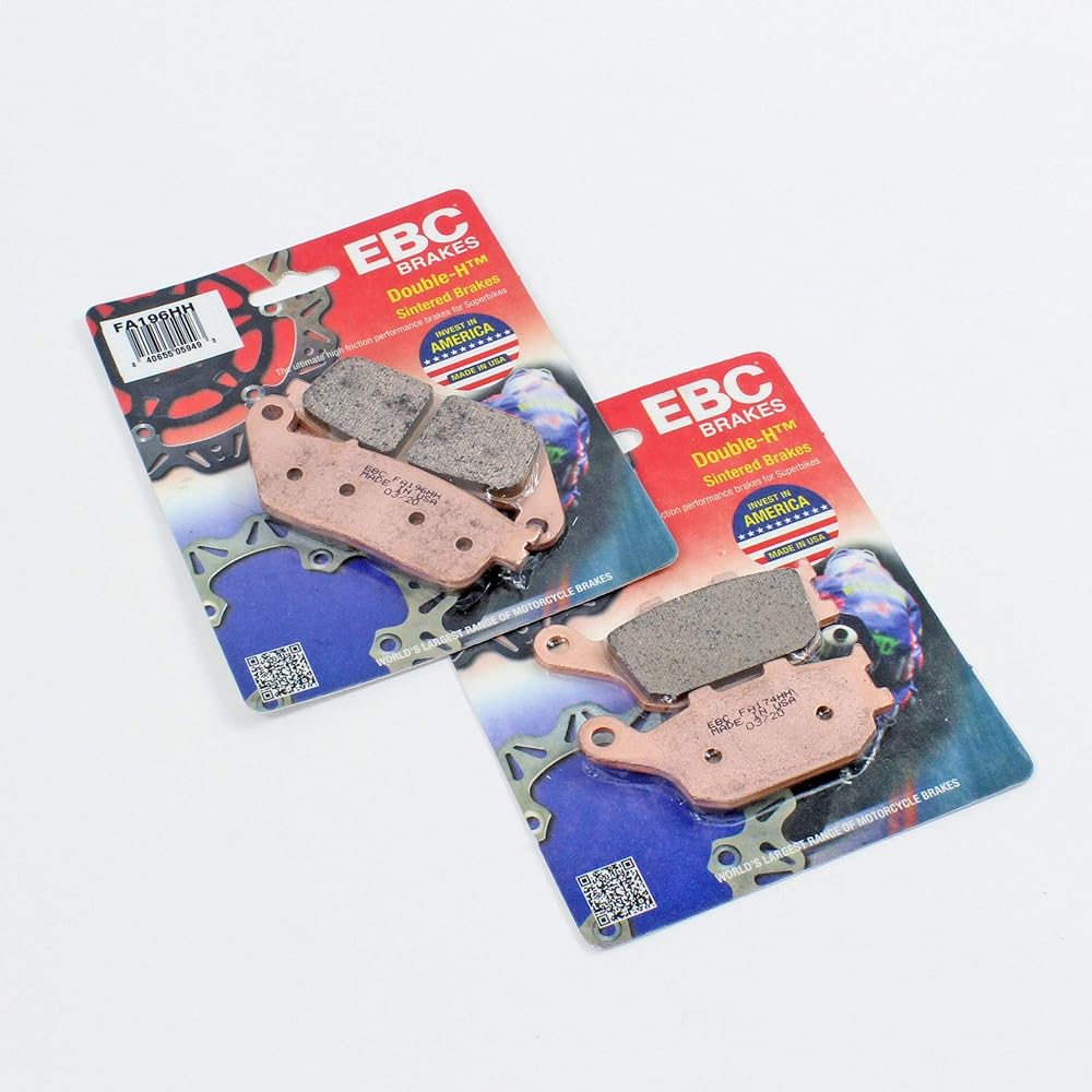 Front and rear EBC HH brake pads -2 pairs -FA196HH x 1, FA174HH x 1.