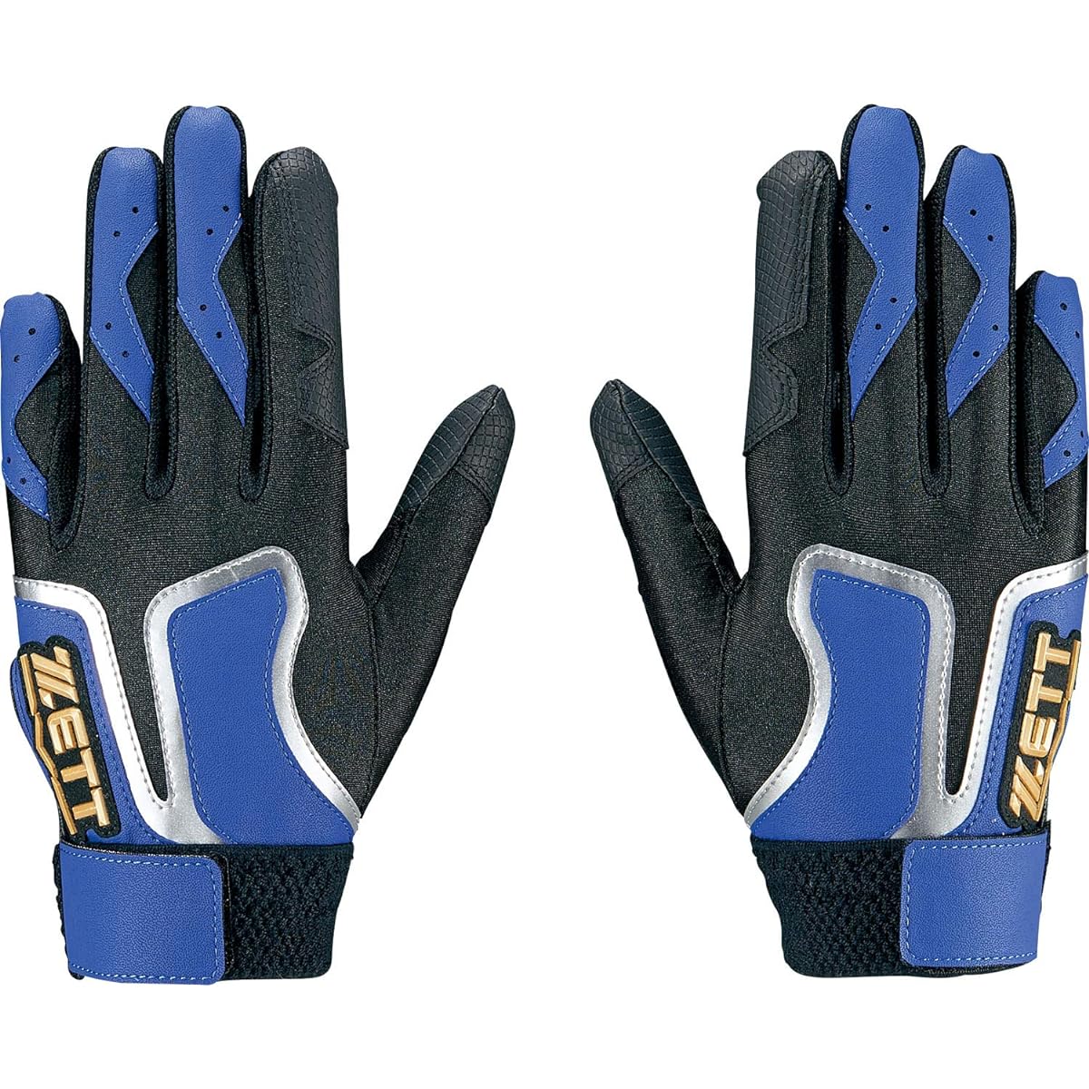 ZETT Boys Baseball Batting Gloves Grandmate Two-Handed One Size Fits Most BG227J