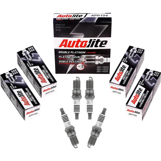 Autolite App104-4pk Double Platinum Spark Plug 4 Pack