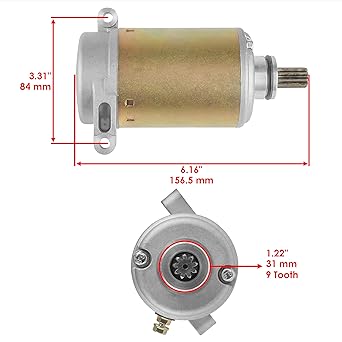 Caltric Starter Yamaha Bear 400 YFM400 2001 2002 2003 2005 2005 2006-2012
