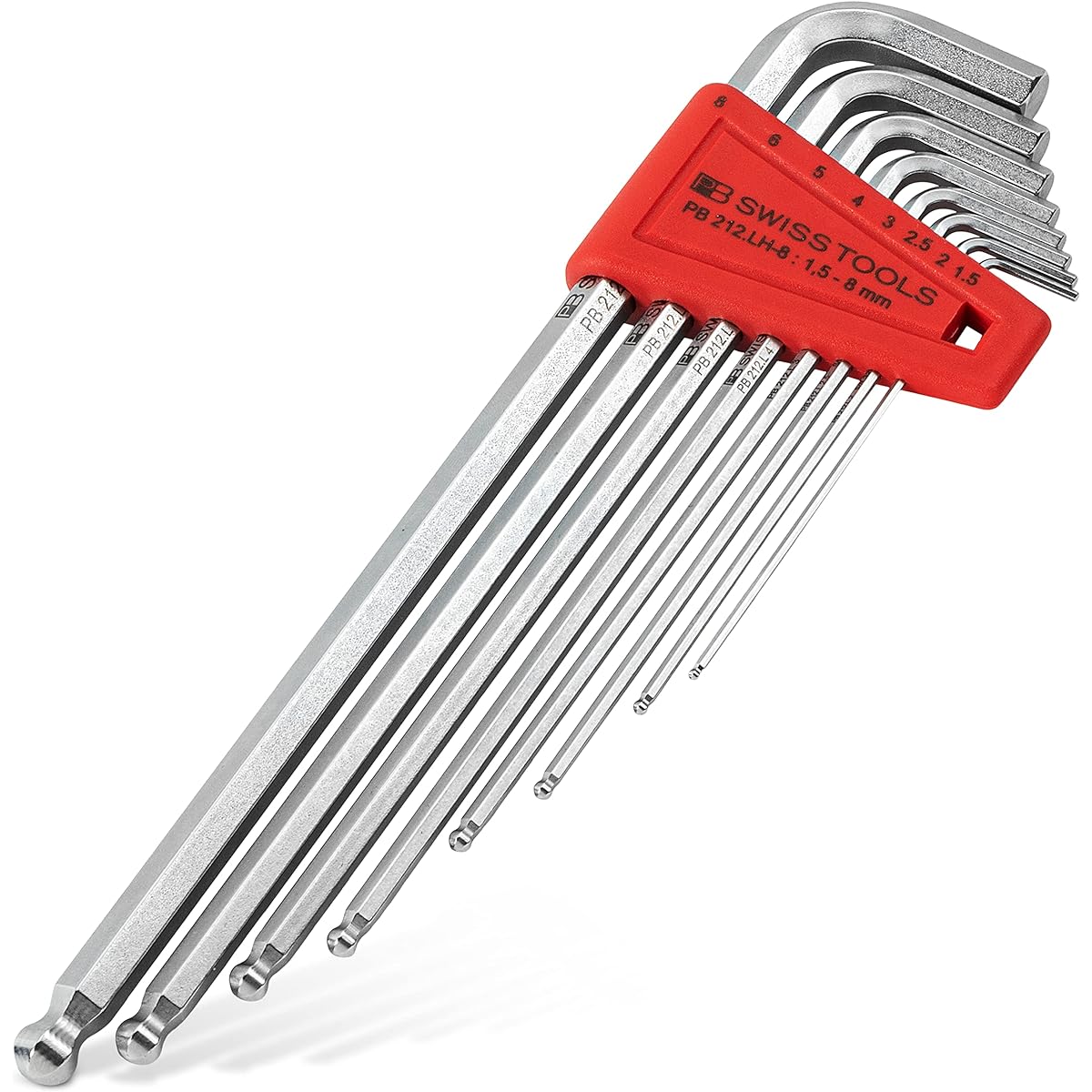 PB SWISS TOOLS PB SWISS TOOLS Long hex wrench set with ball 212LH8CN