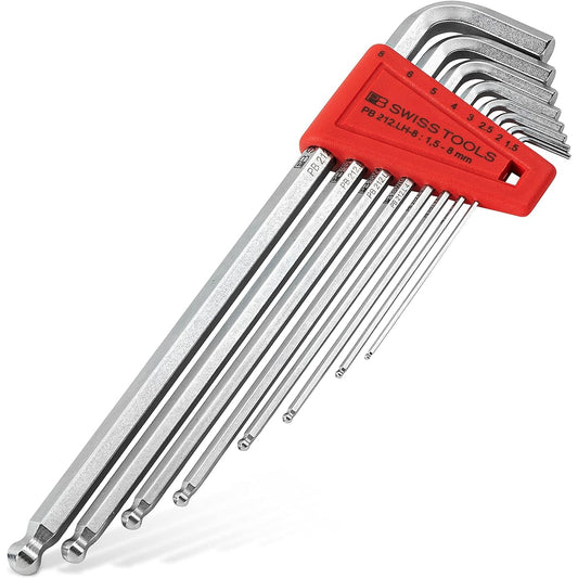 PB SWISS TOOLS PB SWISS TOOLS Long hex wrench set with ball 212LH8CN