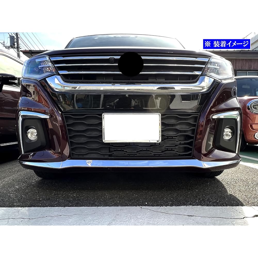 BRIGHTZ Solio 27 37 47 Super mirror stainless steel plated front lip molding 3PC [FRO-LIP-056] MA27S MA37S MA47S MA