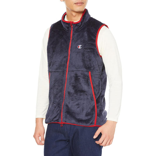 [Champion] Vest Sleeveless One Point Logo Zip Vest C3-WG604 Men's