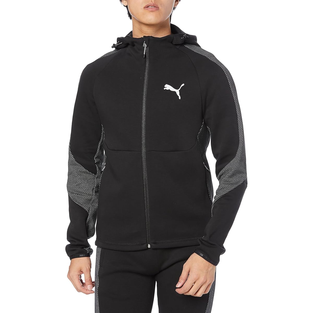 [PUMA] Sweat Parka, Moisture Absorbent, Quick Drying EVOSTRIPE Hooded Jacket 678359 Men's