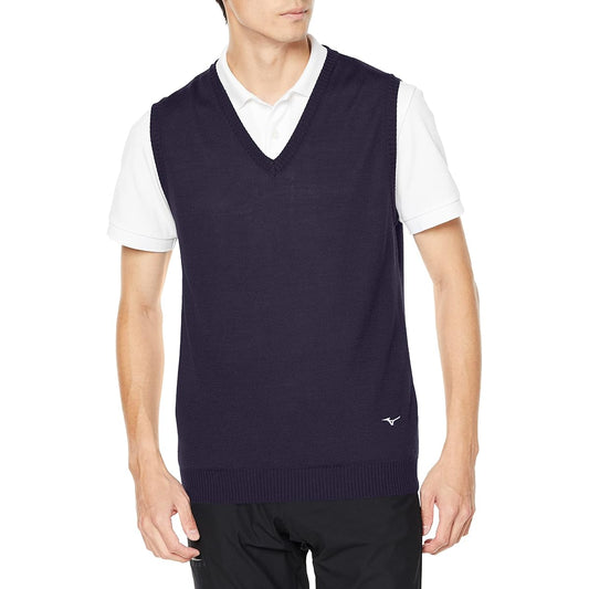 Mizuno E2JC2A01 Men's Golf Wear V-Neck Knit Vest