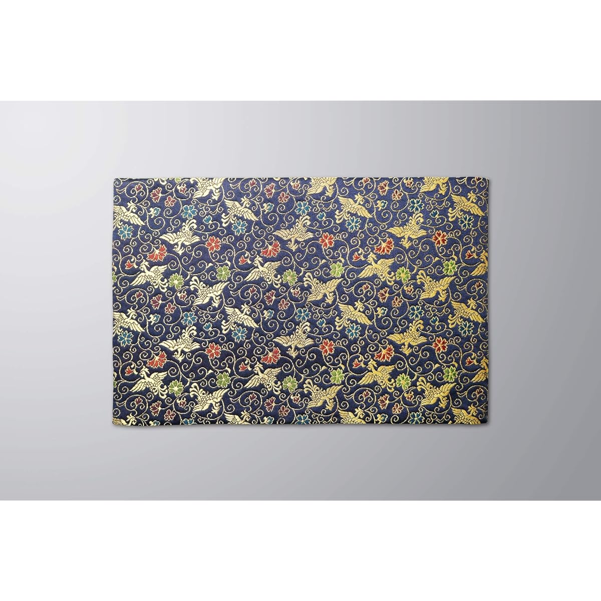 Kyoto Buddhist Altar Isemura Phoenix Pattern Sutra Desk Hanging Sutra Desk Rug Brocade Rug Flame Retardant… (No. 25, Navy)