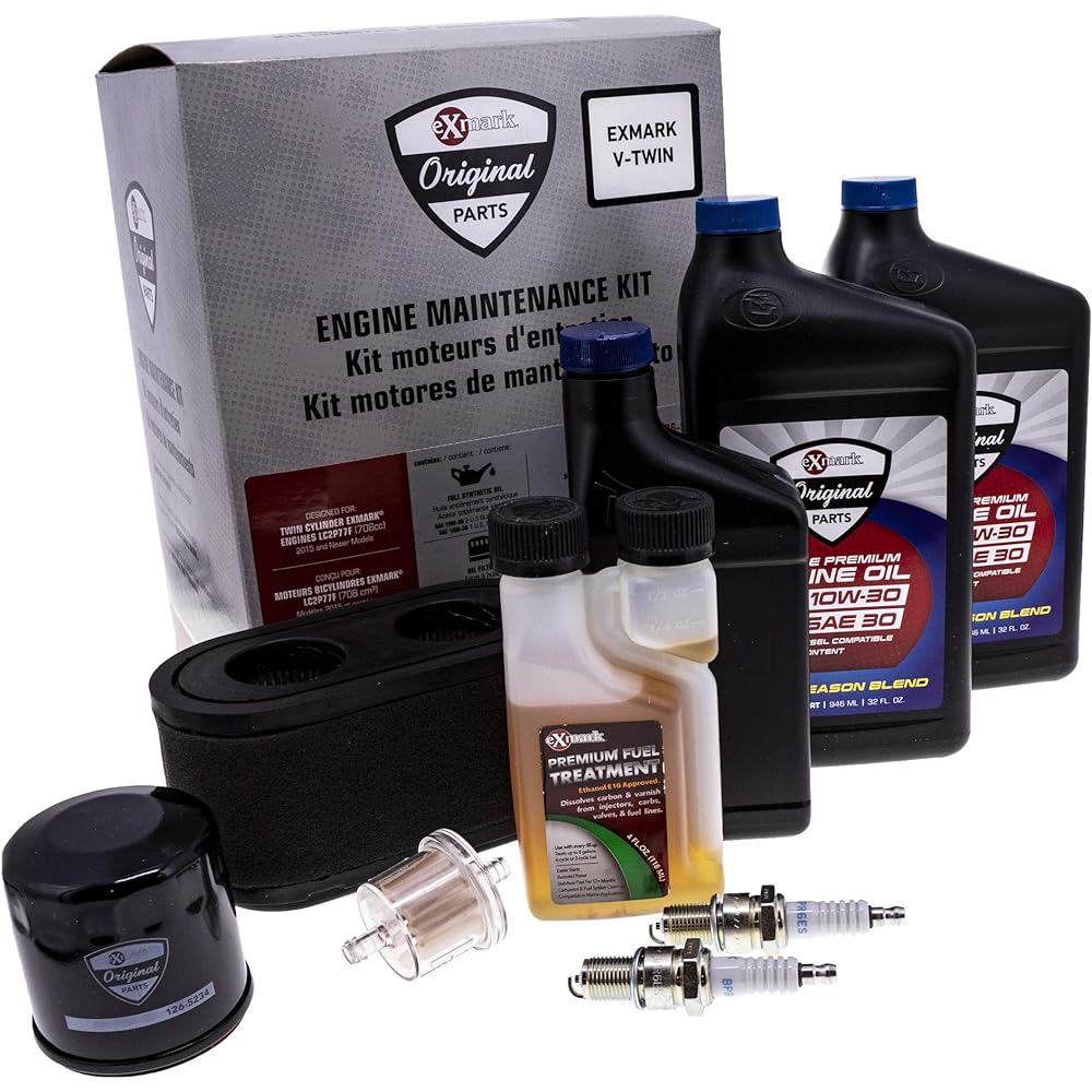 Exmark 126-9287 V-TWIN engine maintenance oil air air fuel filter kit