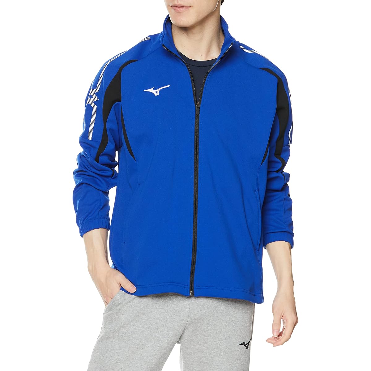[Mizuno] Training Wear Warm-up Jacket Sweat Absorbent Quick Drying 32MCA140