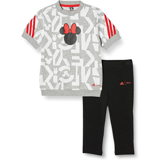 [Adidas] Top and Bottom Set Kids Disney Minnie Mouse Summer Setup DE901