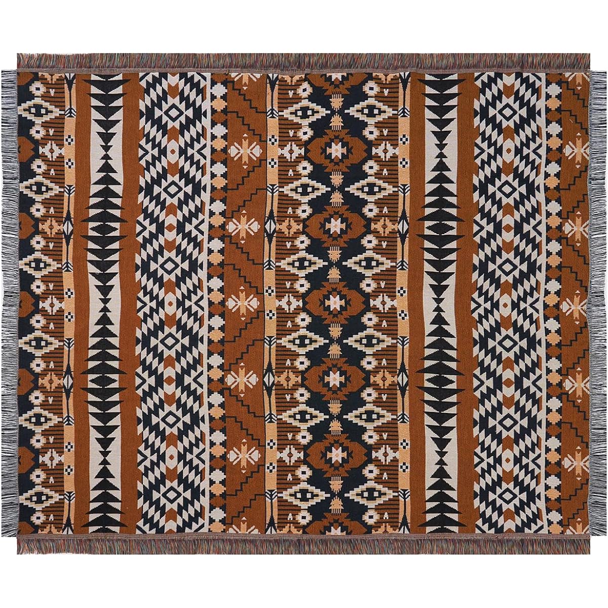 Peel Forest Camp Ortega Mexican American Geometric Pattern Blanket, Outdoor Towel Blanket, Stylish Multi-Cover Rug, West Coast Interior Sofa Cover 130X160cm