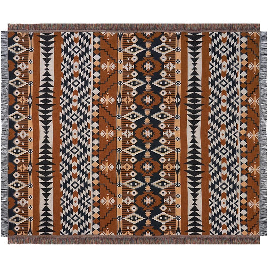 Peel Forest Camp Ortega Mexican American Geometric Pattern Blanket, Outdoor Towel Blanket, Stylish Multi-Cover Rug, West Coast Interior Sofa Cover 130X160cm