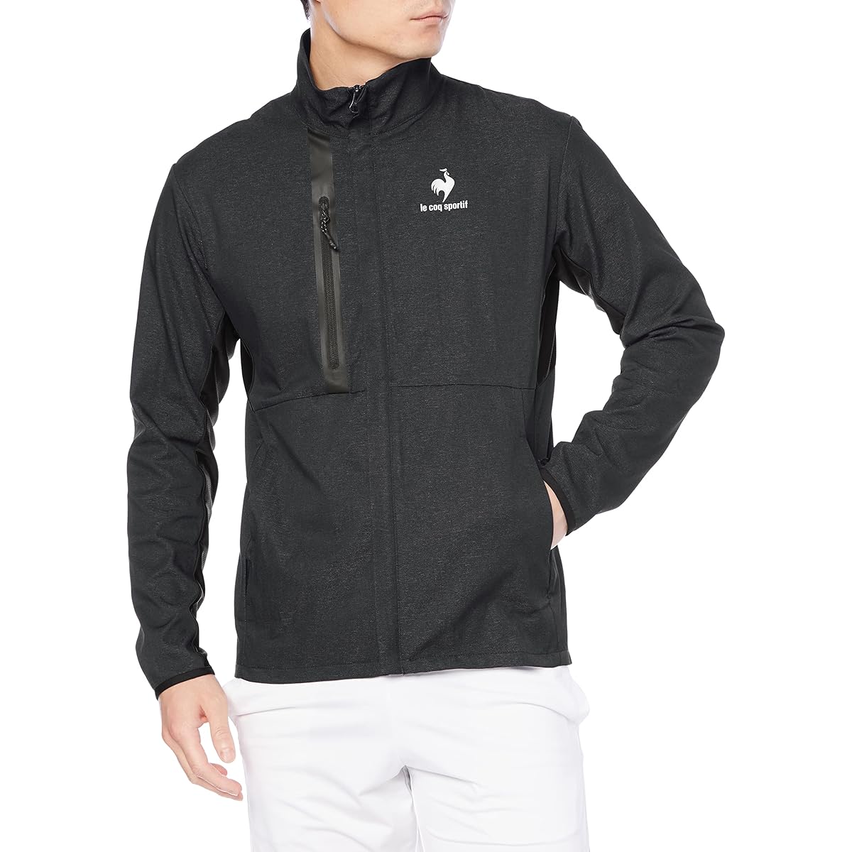 [Le Coq Sportif] Men's Windbreaker Tennis Long Sleeve Sweat Absorbent Quick Drying UV Protection UPF50+ Stretch Training