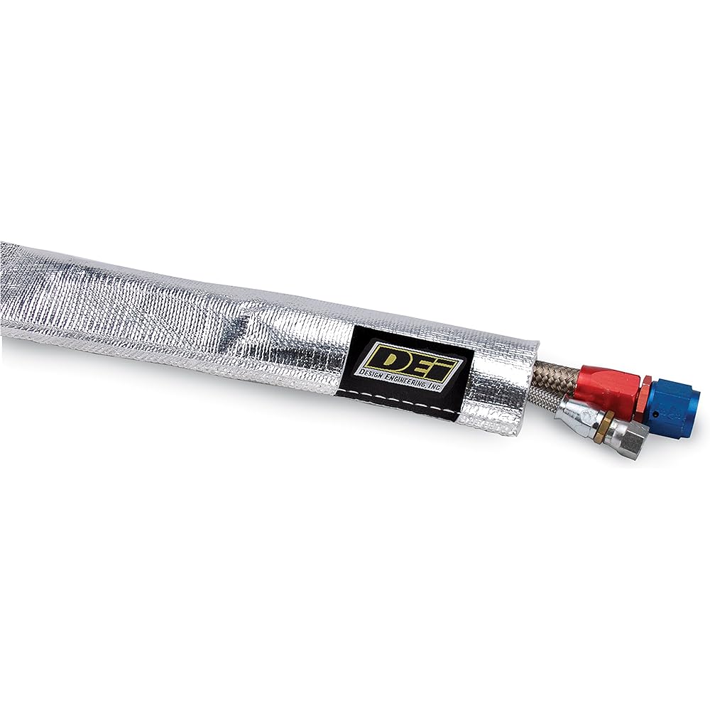Design Engineering 010418 Heat Shies -Aluminum Sleeve 1 "I.D. X 3FT 010419 for Ultimate Heat Protection
