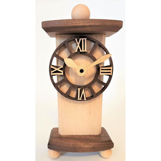 [Made in Japan] Solid wood Cheshires Factory wooden clock Roman numerals Natural wood SEIKO movement