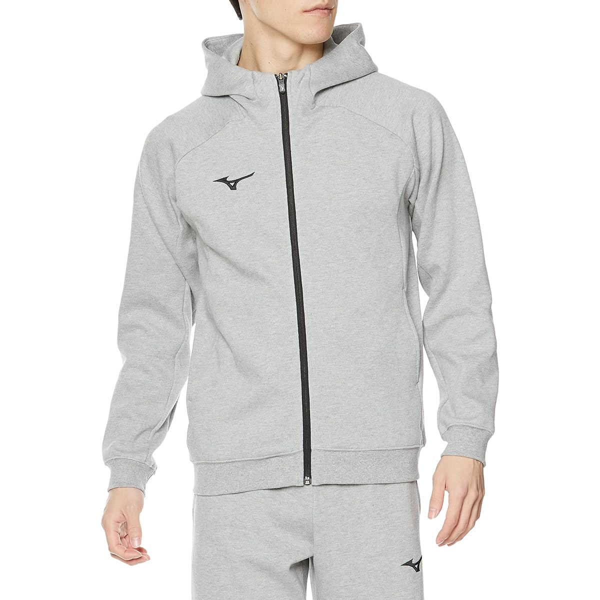 [Mizuno] Training Wear Sweatshirt Full Zip Hoodie Parka 32MCA177